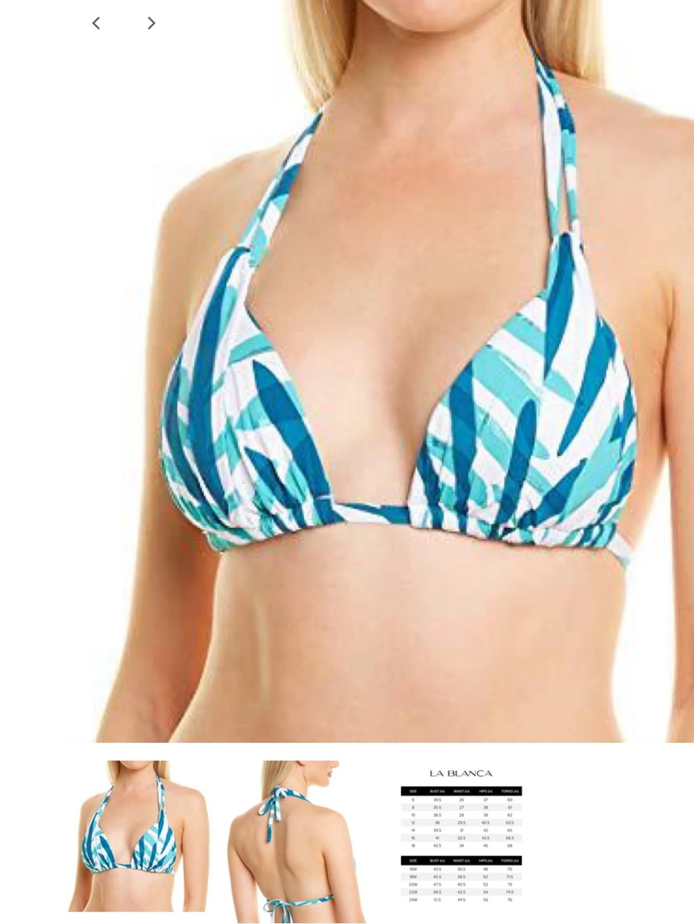 La Blanca swimsuit top